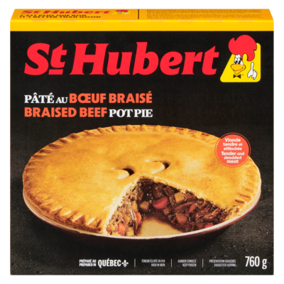 St Hubert Braised Beef Pie 760 g, $1.58/100g