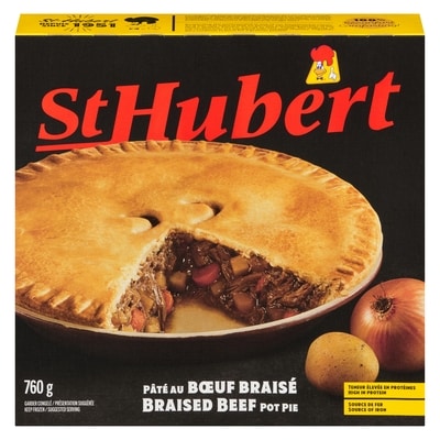 St Hubert Braised Beef Pie 760 g, $0.92/100g