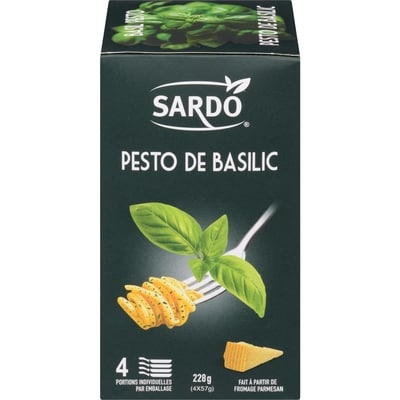 Sardo Pesto de Basilic 4 x (228 g)  228 g, 3,29 $/100g