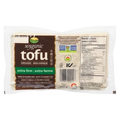 Soyganic Tofu extra ferme biologique  350 g, 1,43 $/100g
