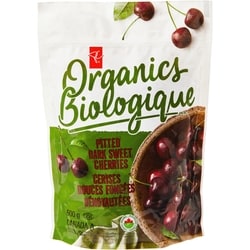PC Biologique Cerises douces foncées dénoyautées surgelées Biologique 600 g, 1,17 $/100g