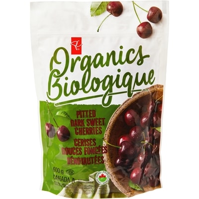 PC Biologique Cerises Douces Foncées Dénoyautées 600 g, 1,42 $/100g