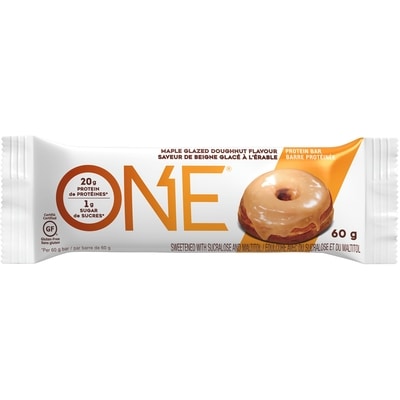 Oh Yeah One Maple Glazed Donut Flavour Protein Bar 12x60.0 g, $6.80/100g