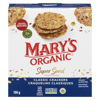 Marys Crackers Organic Crackers Super Seed Classic 155 g, $4.70/100g