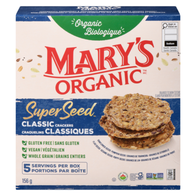 Mary’s Crackers Super Seed Classique 155 g, 4,52 $/100g