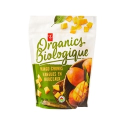 PC Biologique Mangues surgelées en morceaux Biologique 600 g, 1,17 $/100g