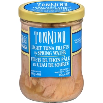 Tonnino Tuna Fillets In Spring Water 190 g, $4.99/100g