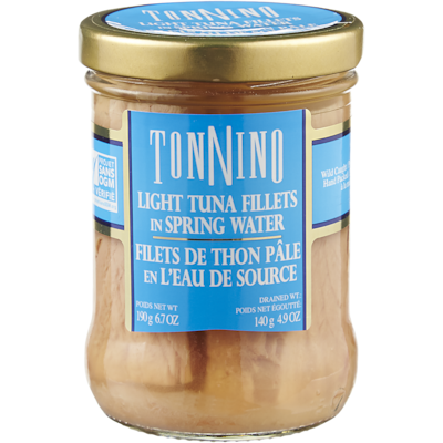 Tonnino Filets de thon pâle dans l’eau de source Tonnino 190 g, 4,73 $/100g