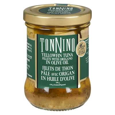 Tonnino Filets de thon pâle avec origan dans l’huile d’olive 190 g, 4,73 $/100g