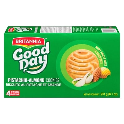 Britannia Cookies Pista-Almond 231 g, $0.87/100g