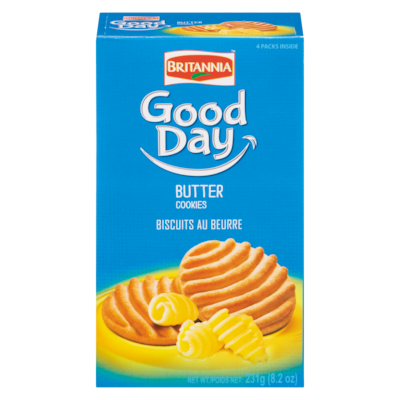 Britannia Biscuits au beurre Good Day 231 g, 1,21 $/100g