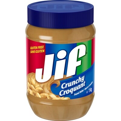 Jif Beurre d'arachide croquant 1 kg, 0,90 $/100g