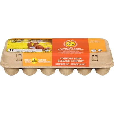 Nutri-Egg Comfort Farm White Eggs 12 ea, $0.53/1ea