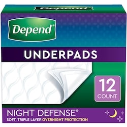 Underpads (Formerly Bed Protectors) for Incontinence, Overnight Absorbency, 12 Count