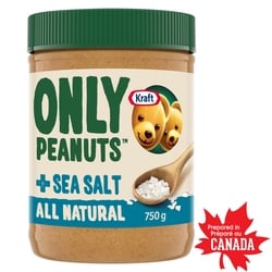 Kraft Only Peanuts All Natural Peanut Butter with Sea Salt 750 g, $0.93/100g