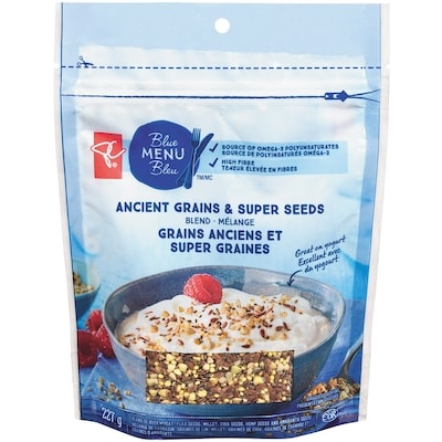 PC Blue Menu Ancient Grains & Super Seeds Blend 227 g, $1.54/100g
