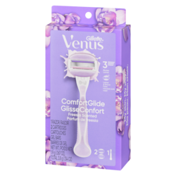 Gillette Venus ComfortGlide Freesia Women's Razor Handle and 2