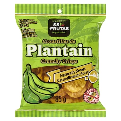 SS Frutas Naturally Sweet Plantain Crunchy Crisps 85 g, $2.34/100g
