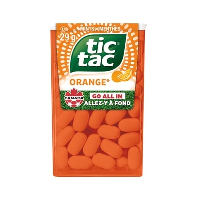 Tic Tac Mints, Orange, Mint Candy, 60 Pills 29 g, $6.90/100g