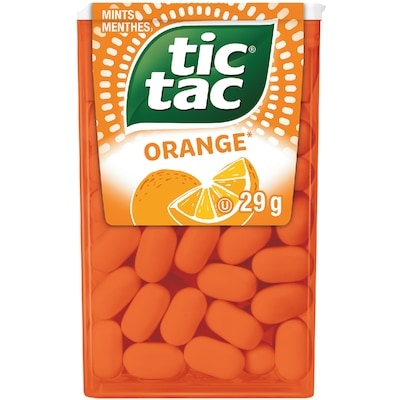 Tic Tac Mints, Orange, Mint Candy, 60 Pills 29 g, $9.62/100g