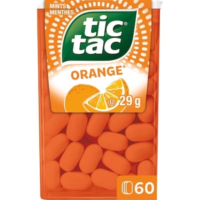 Tic Tac Menthes, orange, Bonbons à la menthe, 60 pilule  29 g, 9,62 $/100g