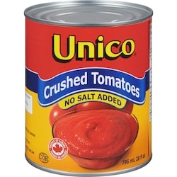 Unico Crushed Tomatoes. No Salt Added 796 ml, $0.25/100ml