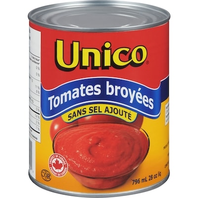 Unico Tomates broyées, sans sel 796 ml, 0,34 $/100ml
