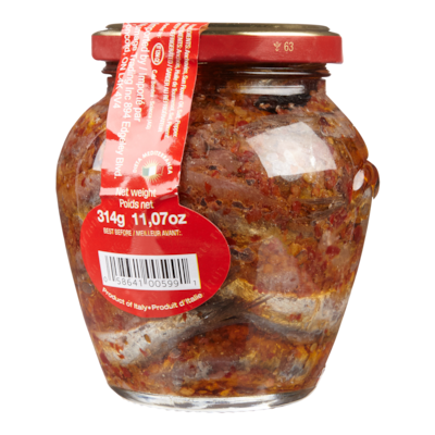 Paese Mio Anchois piquants 314 g, 2,54 $/100g