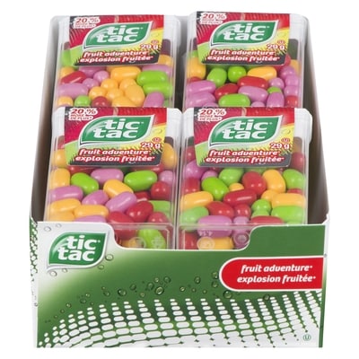 Tic Tac Mints, Fruit Adventure,  60 Pills per Pack, 12 Packs per Case 12x29.0 g, $5.46/100g