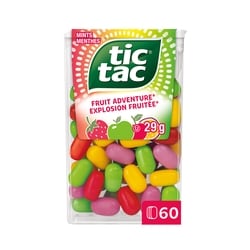 Tic Tac Mints, Fruit Adventure, Mint Candy, 60 Pills - 29 g | Real