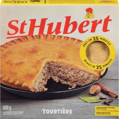 St Hubert Tourtière  610 g, 1,80 $/100g
