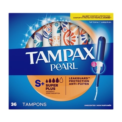 Tampax Pearl Tampons, Super Plus, Unscented 36 ea, $0.36/1ea