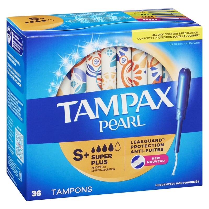 Pearl Tampons, Super Plus, Unscented