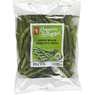 PC Organics Organic Green Beans 283 g, $2.12/100g