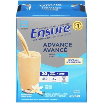 Ensure Advance Meal Replacement Shakes, Vanilla 4x235.0 ml, $1.54/100ml