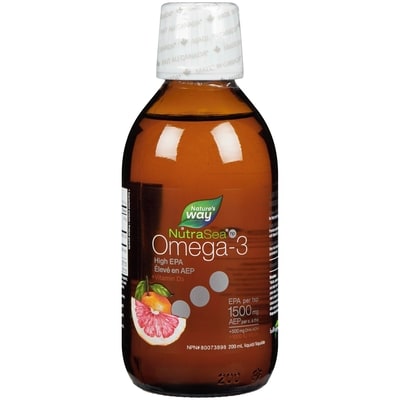 Nature's Way High Potency Vitamin D Liquid Omega 3 EPA and DHA 200ml, Grapefruit Tangerine 200 ml, $27.00/100ml