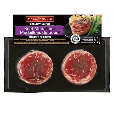 Marc Angelo Bœuf enrobé de bacon 340 g, 4,85 $/100g