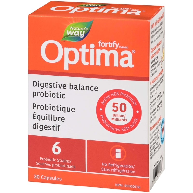 Fortify Optima, Digestive Balance Probiotic 30 count