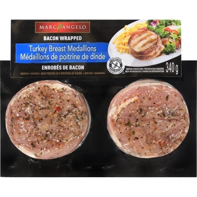 Marcangelo Bacon Wrapped Turkey 340 g, $3.82/100g