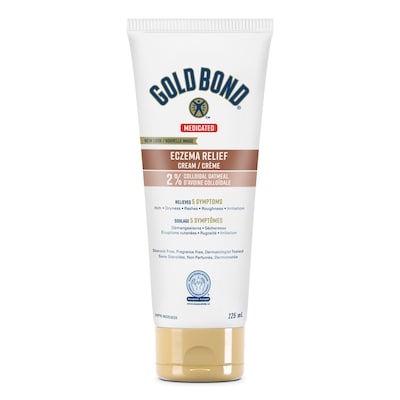 Gold Bond Medicated Eczema Relief Crème pour le corps, 2 % d'avoine colloïdale 225 ml, 7,11 $/100ml