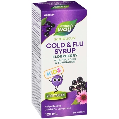 Sambucus, Cold and Flu Care Standardized Elderberry Kids 120ml Syrup