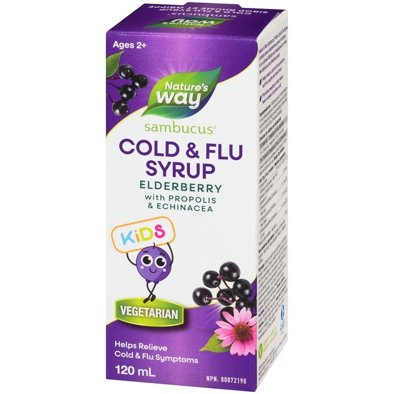 Sambucus, Cold and Flu Care Standardized Elderberry Kids 120ml Syrup
