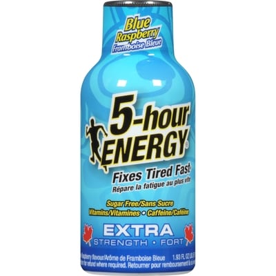 5 Hr Energy 5-hour Energy Blue Raspberry Flavour Extra Strength 57 ml, $10.16/100ml