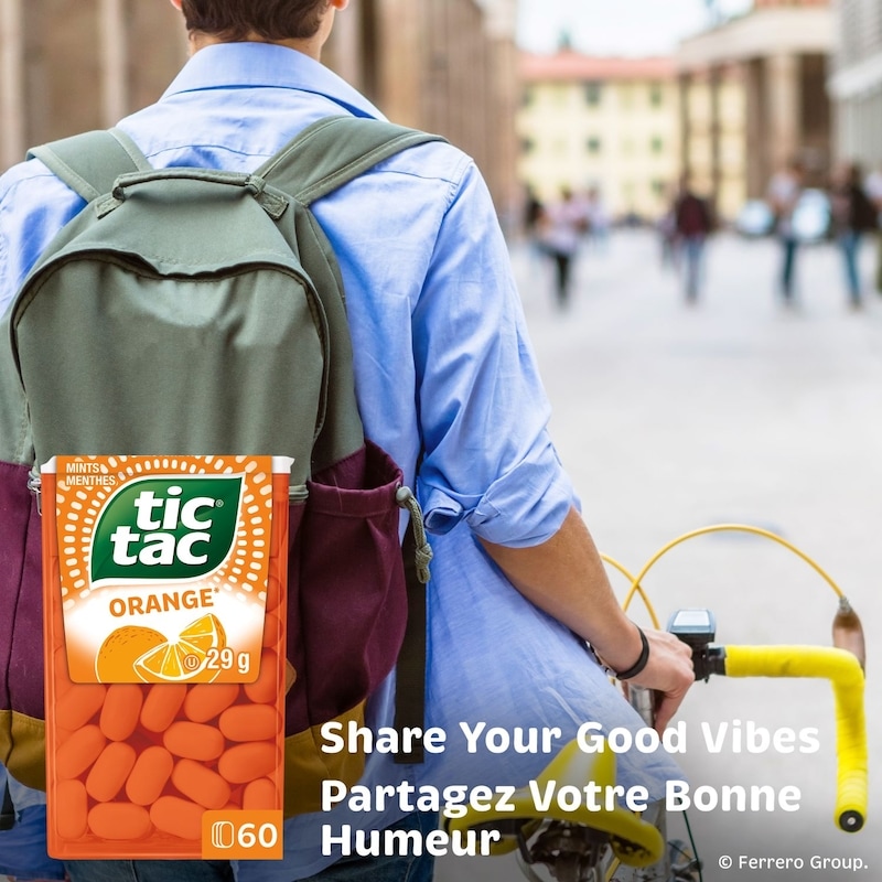 Mints, Orange, 3 Singles Count Candy Mint Sleeve, Mint Candy