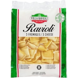 Villas Ravioli 3 Fromages 400 g, 0,75 $/100g