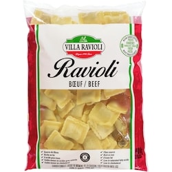 Villas Ravioli Bœuf 400 g, 0,75 $/100g