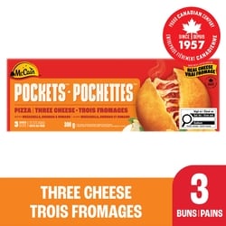 McCain Pizza Pochettes aux trois fromages, paquet de 3 300 g, 1,76 $/100g