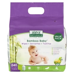 Aleva Naturals Bamboo Baby Wipes 240 ea, $0.06/1ea