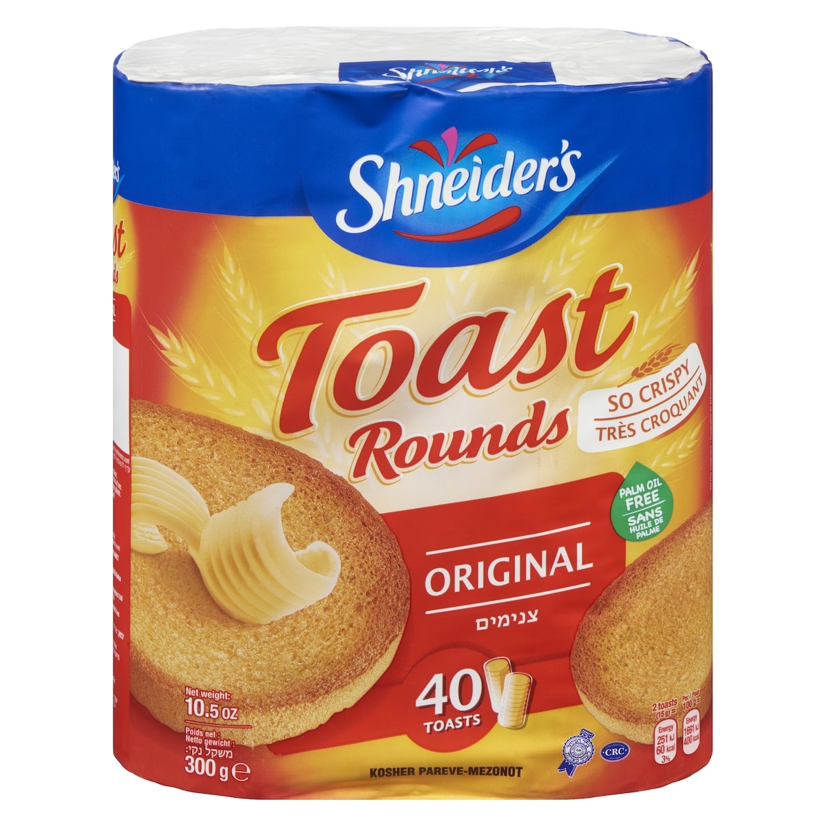 Shneider's Toast Rounds Original 300 g, $2.16/100g