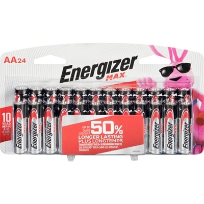 Energizer Batteries Alkaline AA24 1 ea, $0.50/1ea